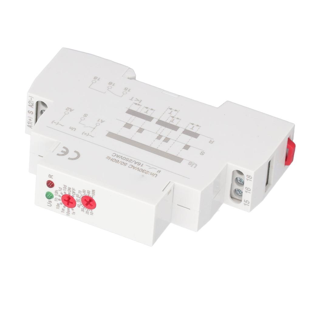 Releu Temporizator Electronic cu Întârziere la Oprire Alimentare Funcție Unică 2 Ieșiri 16A Releu Temporizator cu Întârziere la Pornire