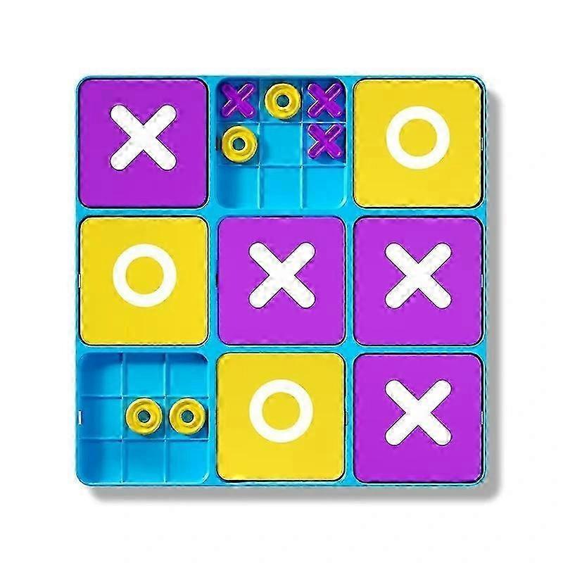 Gioco del Tris Definitivo Giochi da Tavolo per la Serata in Famiglia Gioco a Griglia Interconnessa Stimolante per Mente per Bambini Adulti