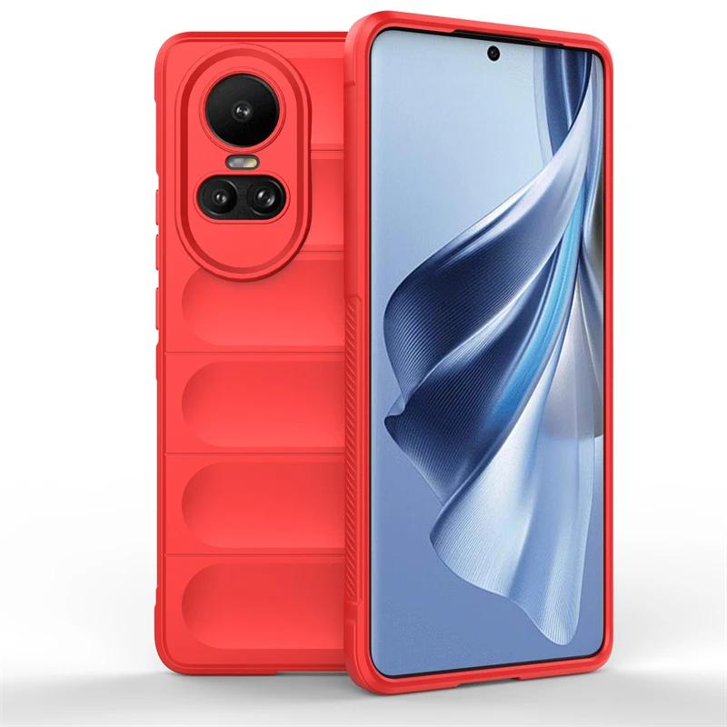 Case For OPPO Reno 10 Pro 5G Back Cover Phone Case Liquid Silicone Anti-fall Shockproof Armor Cases Funda Coque