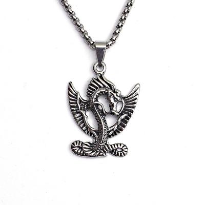 Tilbehør Titanstål Dyre Drage Anheng Personlig Tilpasset Retro Trendy Mann Myte Feilong Rustfritt Stål Halskjede