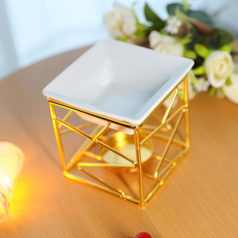 Decorative Ceramics Essential Oil Burners Aromatherapies Scent Diffuser Tealight Candle Holder Rack for Meditations Room