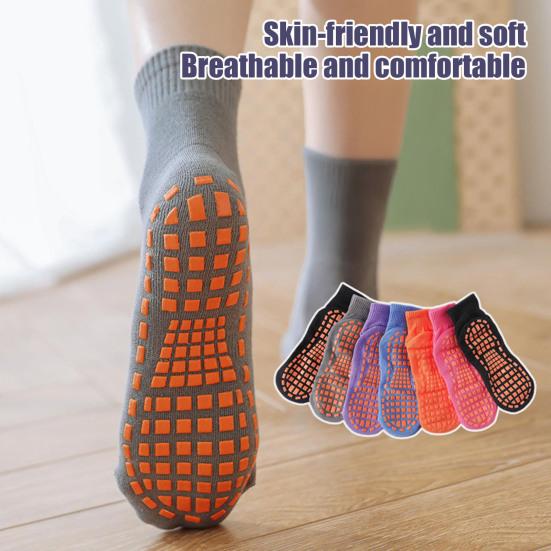 5 párů Dospělých Masážních Ponožek Protiskluzové Bavlněné Trampolínové Ponožky Prodyšné Elastické Krátké Ponožky na Jógu Sportovní Podlahové Ponožky