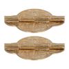2Set Antique Hinge Small Brass Hinge for Drawer Door Cabinet Wardrobes Foldable Table Home