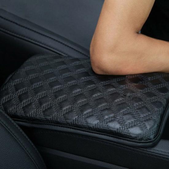1x Car Leather Armrest Pad Trim Cover Center Console Box Cushion Accessories US