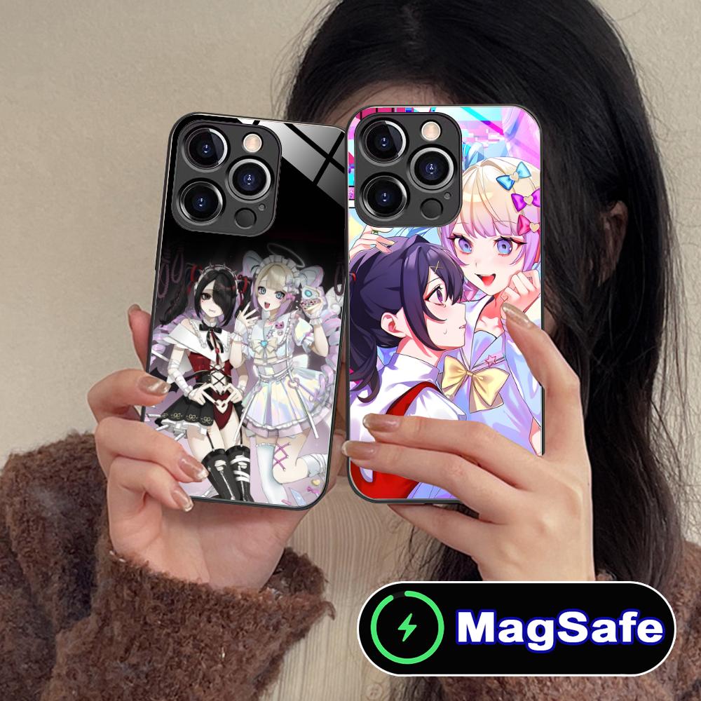 Needy Girl Overdose Phone Case for iPhone 16 15 14 13 12 11 Pro Max Plus Mini MagSafe Glass Colour Printing Smartphone Cover