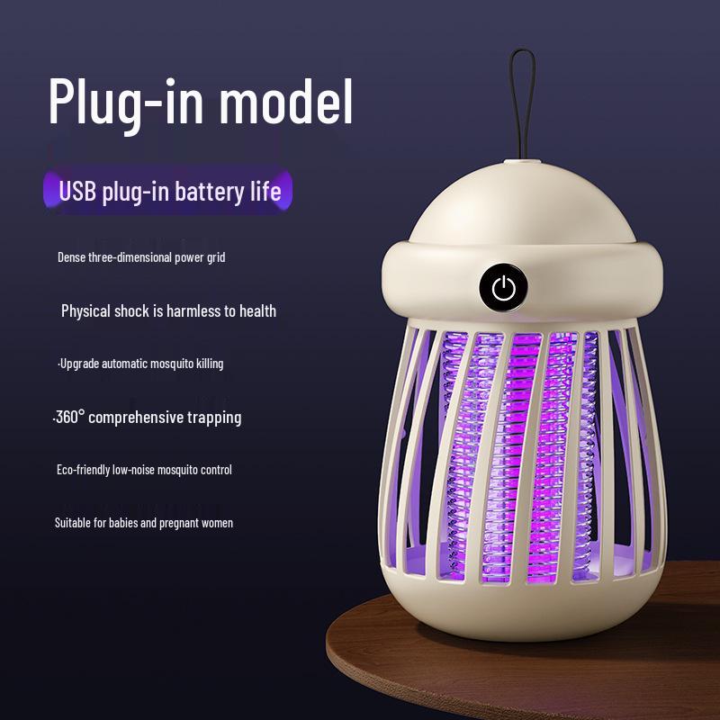 2025 Triple Grid Purple Light Mosquito Killer Lamp & Swatter