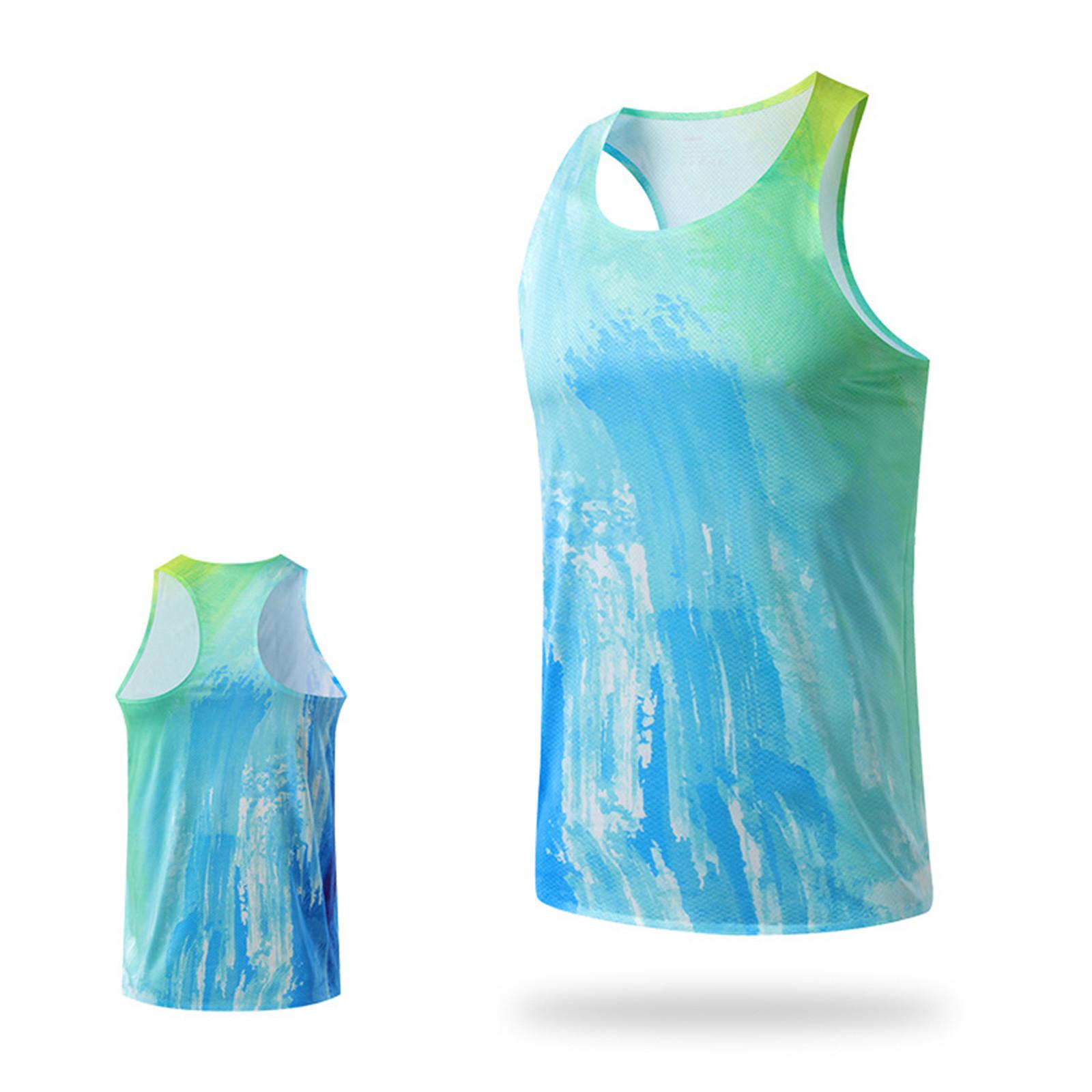 

Легкий гоночный жилет, легкоатлетический внедорожный быстросохнущий дышащий жилет, беговой тренировочный спортивный жилет без рукавов для мужчин L