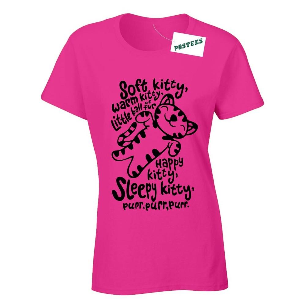 

Soft Kitty Inspired By The Big Bang Theory Ladies Fitted DTG T-Shirt 2XL