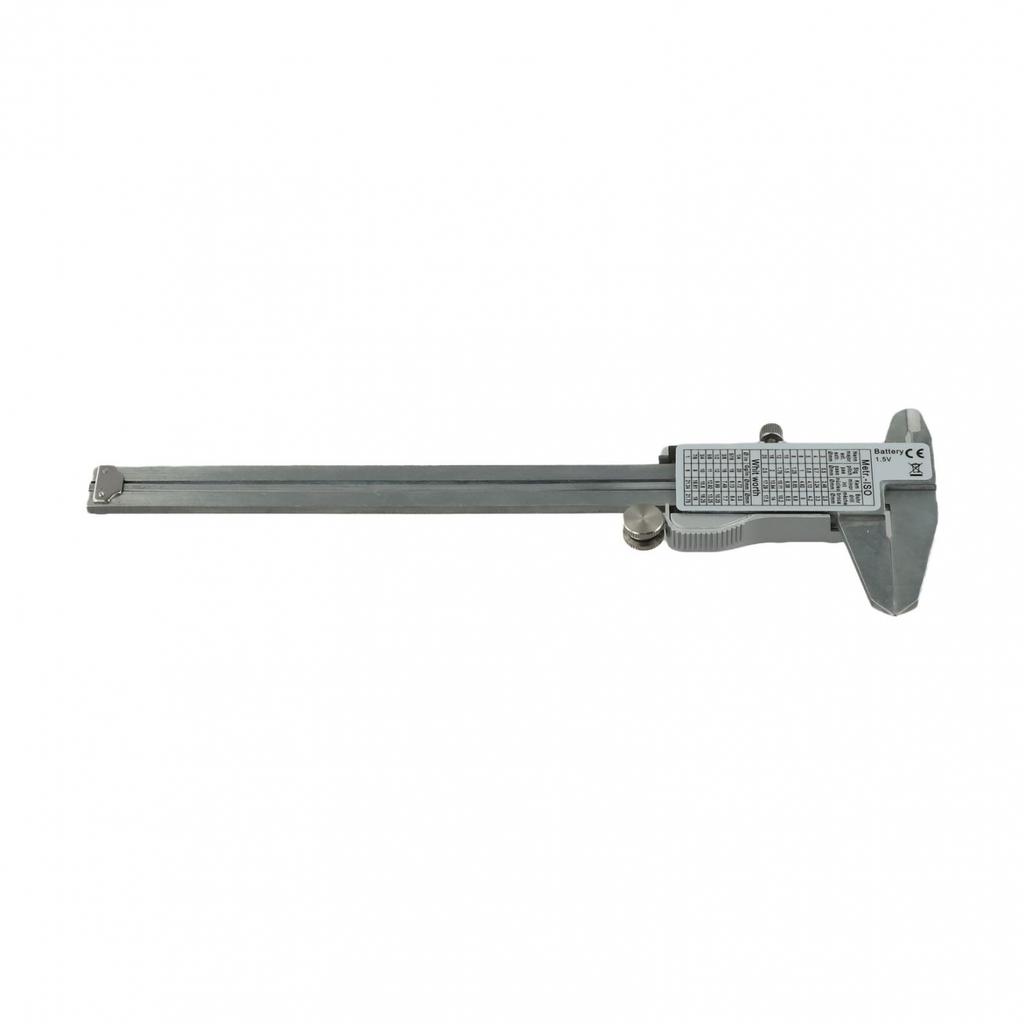 Stainless Steel Digital Vernier Caliper 0.01 Mm 1 X Button Cell 1.55V