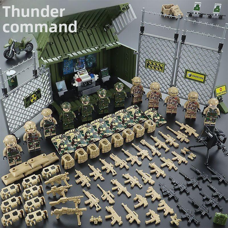 Совместимый танк Военная фигурка Спецназ Полиция Бронеавтомобиль Детский сборочный пазл 8+