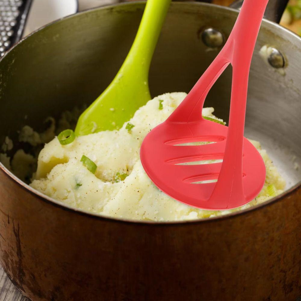 Nepřilnavý silikonový šťouchadlo na brambory, drtič zeleniny potravinářské kvality, bezpečný lisovací nástroj na potraviny, kuchyňské použití