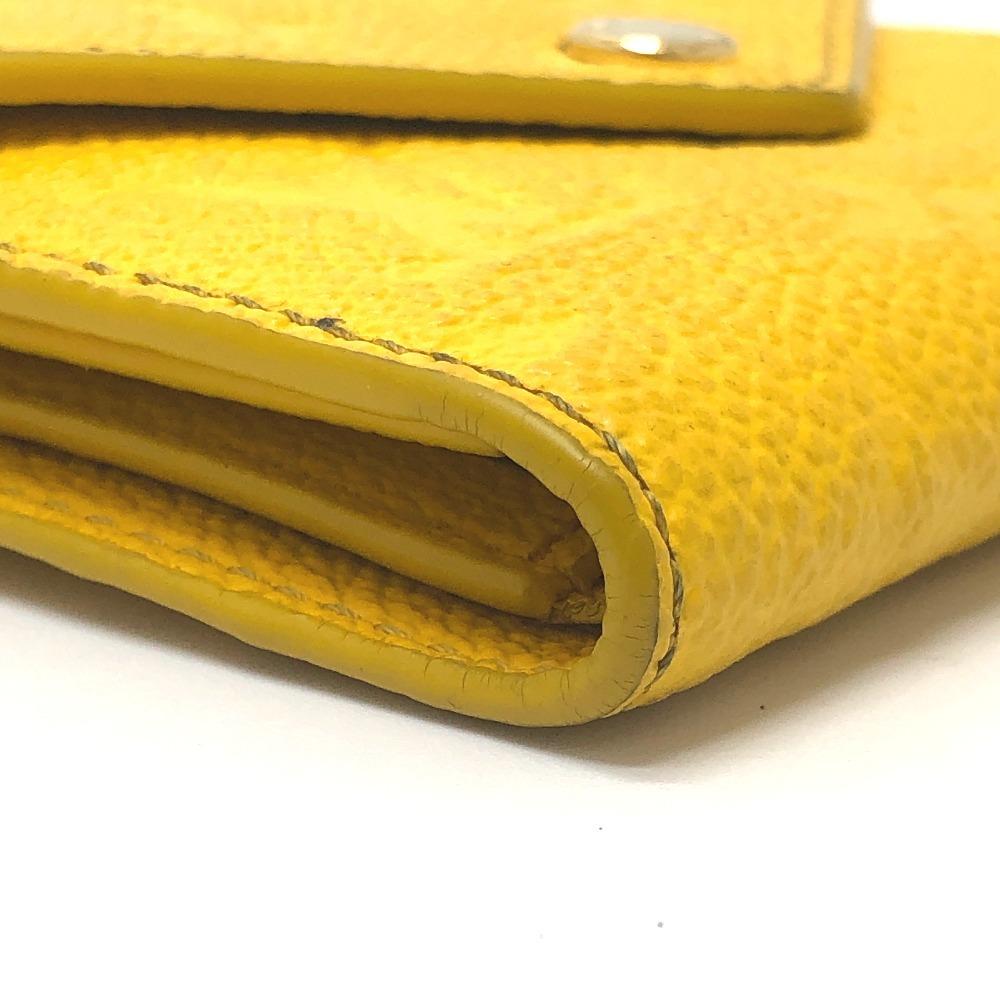 Louis Vuitton M14156 Portefeuille-Victorine Trifold wallet Leather Ginkgo Yellow