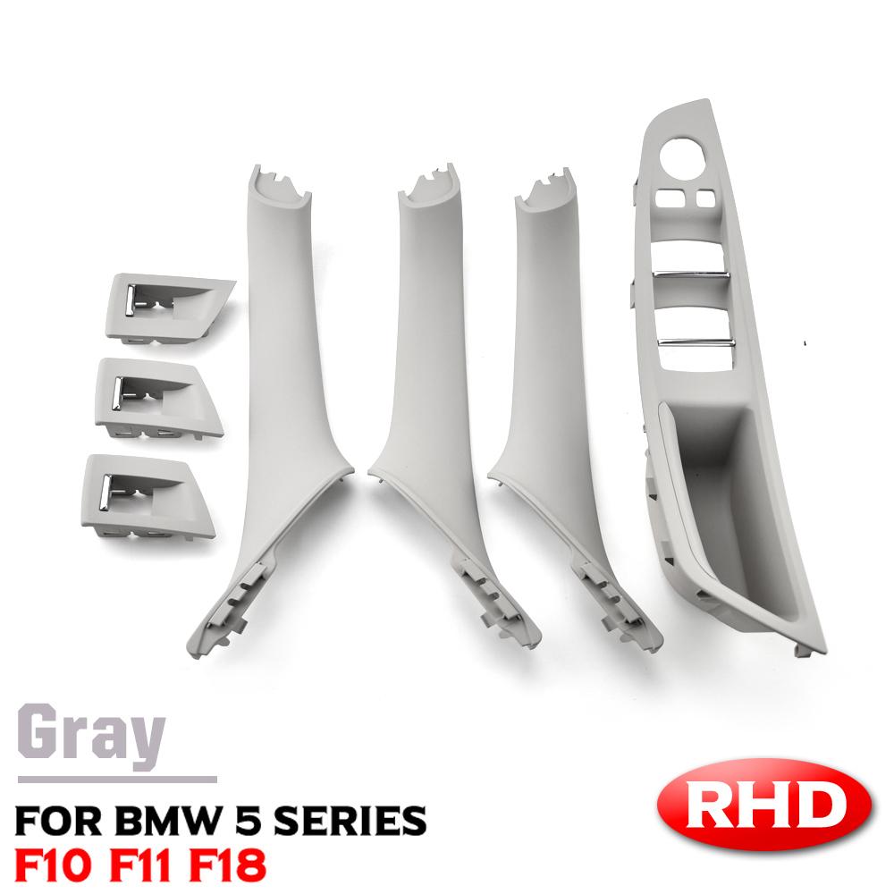 AAAQT1 RHD Right Driver Car Interior Door Handle Armrest Panel Pull Trim Cover Set For BMW 5 Series F10 F11 520i 523i 525i 528i 530i
