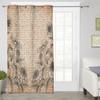 Floral Daisy Retro Minimalist Modern Window Curtains for Living Room Bedroom Curtain Kitchen Treatment Blinds Drapes