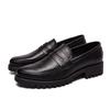 Men Leather Shoes Slip-On Fashion Casual Leather Soft Man Shoes Thick Bottom Flat Classic Design Big Size 38-47