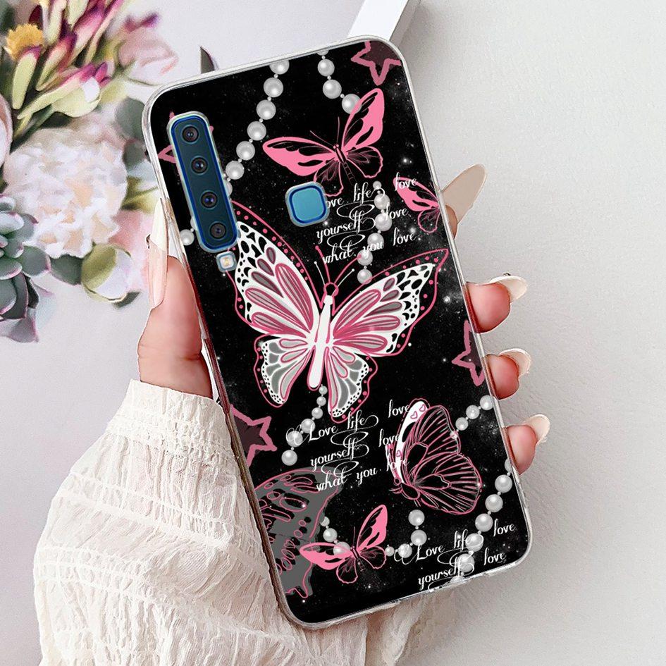 For Samsung Galaxy A7 A9 2018 Case New Fashion Flower Marble Soft Silicone Clear Phone Cover For Samsung A9 2018 SM-A920F Bumper
