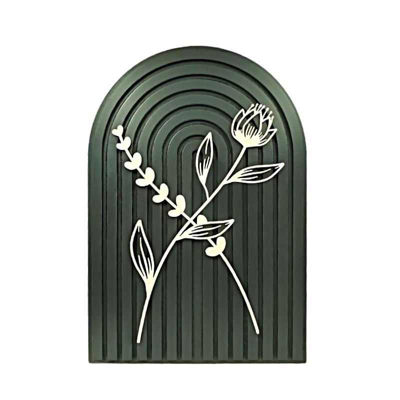 

1шт деревянная арка кухонный комод украшения спальня темно-зеленый гостиная настенная полка бохо зелёный