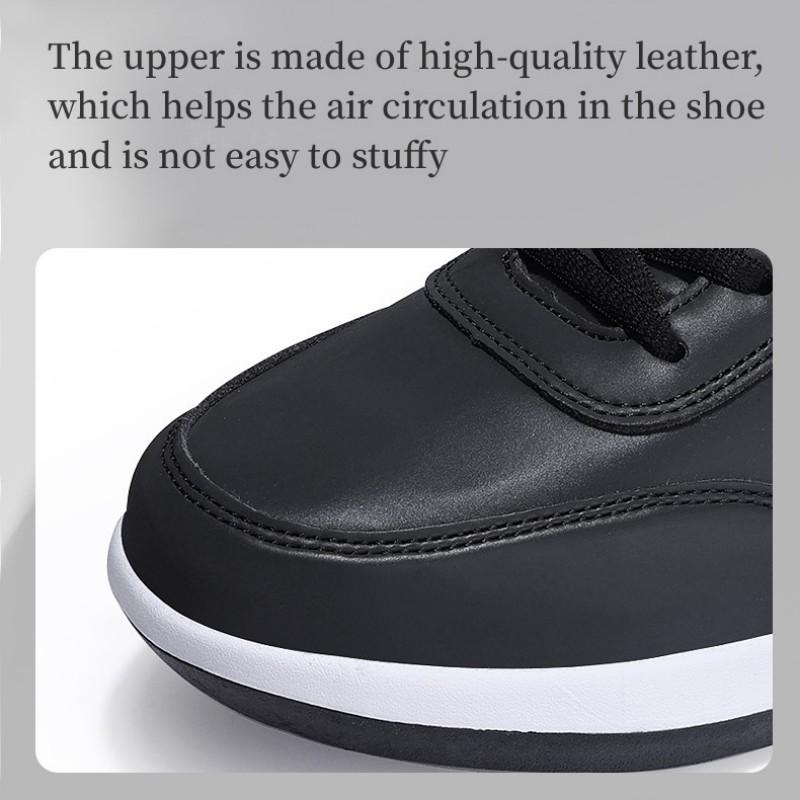Men's Casual Pu Leather Shoes Outdoor Spring/Autumn Comfortable Flat Walking Sneakers