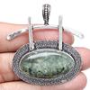 Necklace Prehnite Gemstone Handmade Gift For Her Silver Jewelry 2"