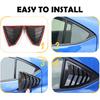 Rear Side Window Louver Cover Compatible with WRX 2022 2023, Car Side Window Shutters Air Vent Shades Cover Trim, Rear Quarter Trim Pair Accessories