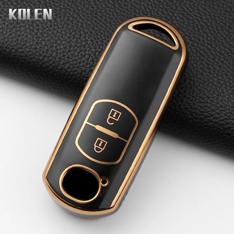 

For Mazda 2 3 6 Atenza Axela Demio CX-5 CX5 CX-3 CX7 CX-9 2 3 4 Buttons Fashion Car Remote Key Case Cover Keychain Protected Fob