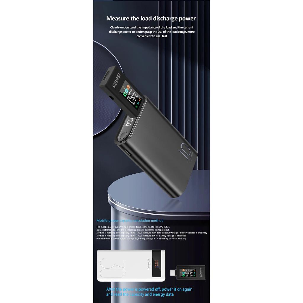 NEUER Typ-C-Tester 4-30V 0-8A Strom-Spannungs-Monitor Schnelllade-Spannungsmessgerät Leistungsmesser mit Ausschalt-Speicherung