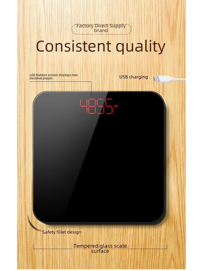 Rechargeable Electronic Household Body Weighing Scales
