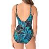Leaf Print Plus Size Women's One-Piece Swimsuit - Elegant and Stylish