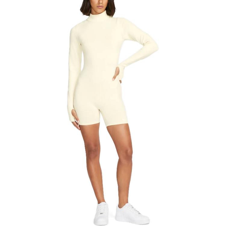 New Nike Bodysuits Women's Ivory DR5403-113