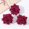 3/5Pcs Rose Artificial Flowers for Home Room Decor Wedding Decoration Fake Flower DIY Scrapbook Wreath Gift Flannel Rolled Rose