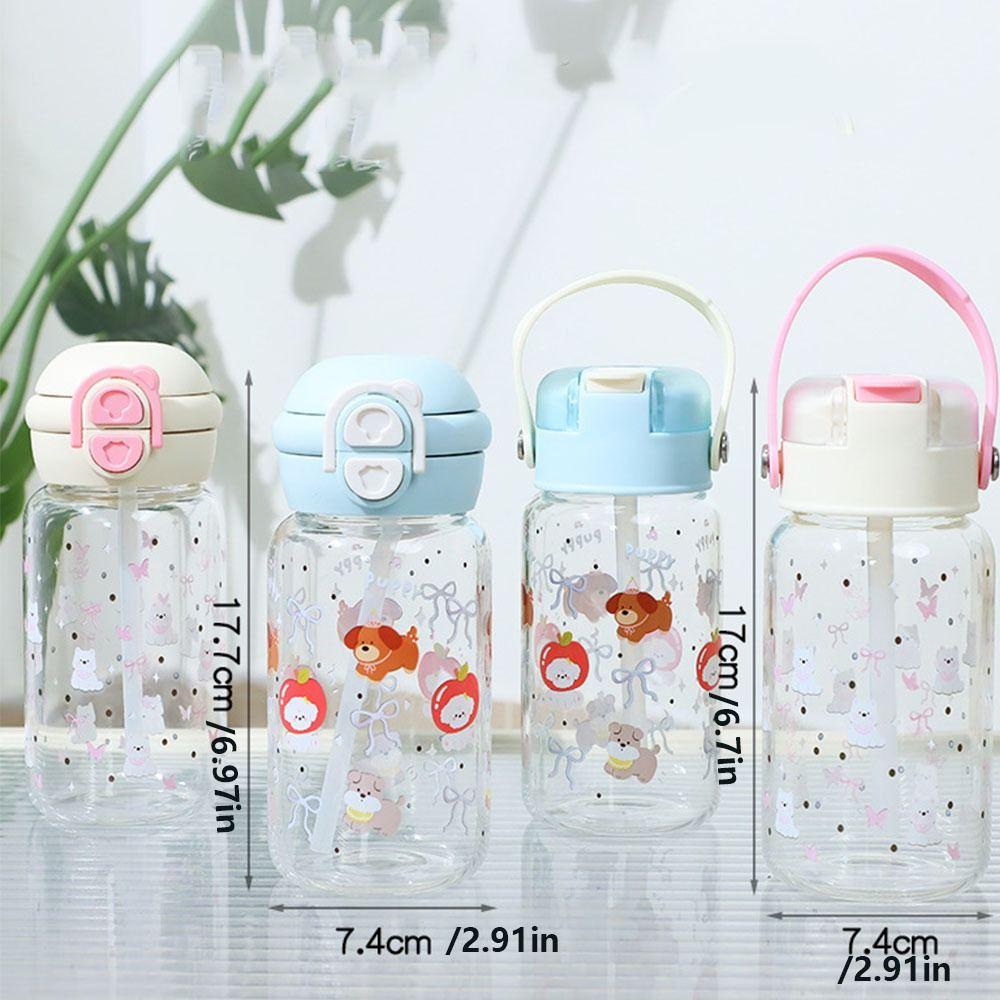 Bouncing Plastic Water Bottle Double Drinking Cartoon Water Bottle  Children