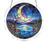 Acrylic Jigsaw Puzzle Suncatcher Large Colorful DIY Sun Catcher Kit for Adults Stained Glass Style Window Hanging Ornament for Home Garden Decor