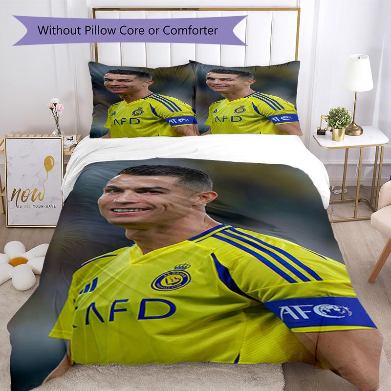 Cristiano Ronaldo Bedding Set Breathable Duvet Cover With Pillowcases Home Decoration Birthday Gift