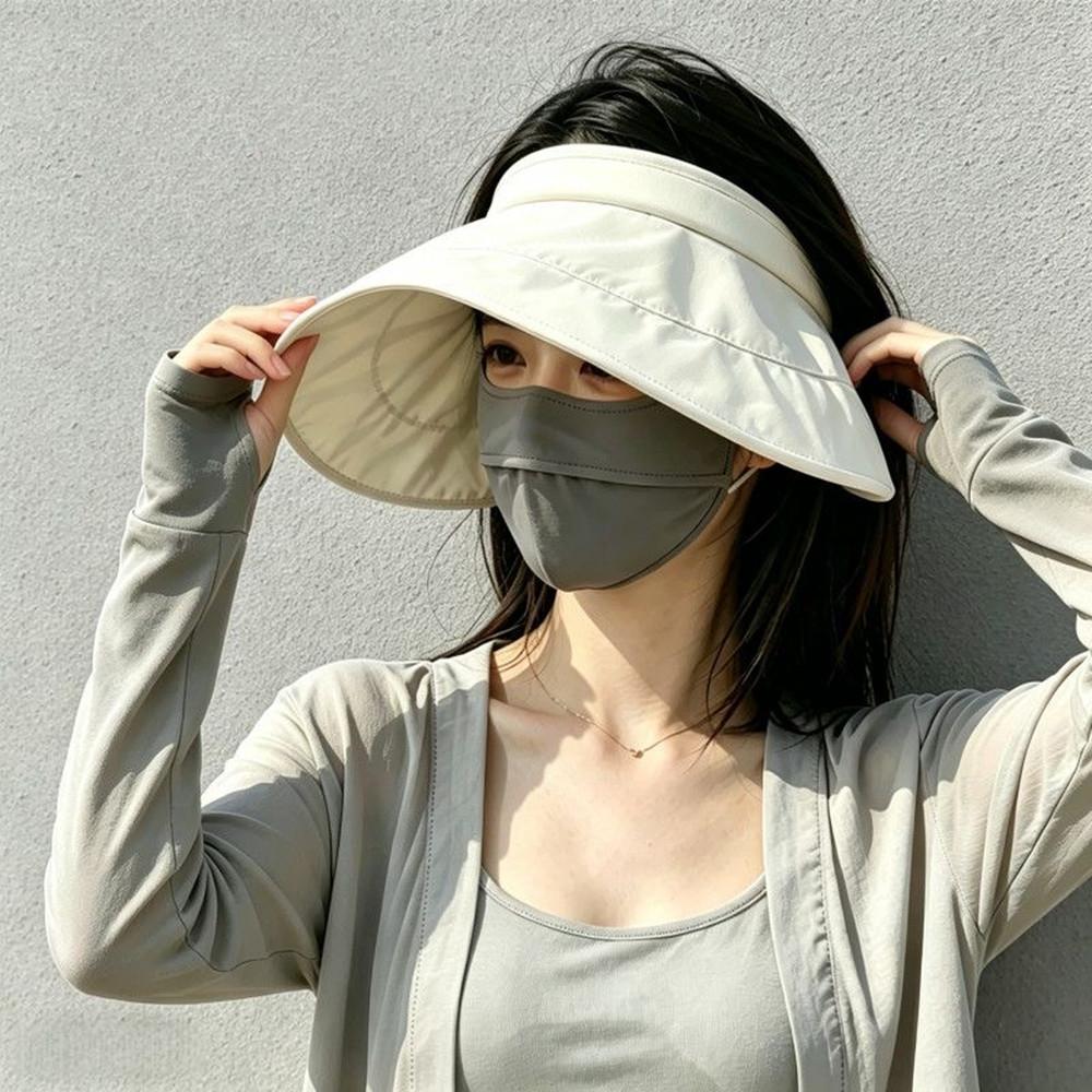 Women Soft Foldable Sun Hat Full Face Sun Protection Wide Brim Bucket Cap Beach Visor Hat for Travel Hiking Summer
