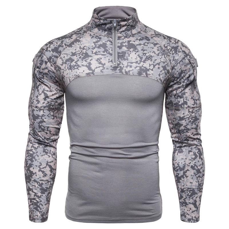 

Youth Camouflage Stand-up Collar Tactical Combat Uniform XL