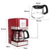 600ML 6 Cups Coffee Tea Machines Household Office American Style Drip Tea/Coffee Making Machine Coffee Machine 550W