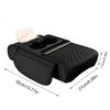 Car Center Console Armrest Cushion Thicken Arm Rest Box Pad Side Extension Cushion with Cup Holder Tissue Box… More