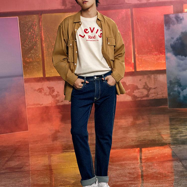 Levis Casual Comfortable Round Neck T-Shirt Men Tops Off-White A0192-0000