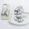 Bowknot Heart Star Charm Keychains Sweet Cute Pendant Hanging Ornament Keyring Backpack Decoration for Women Girls
