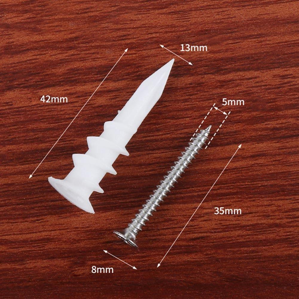 Wall Plug Home Pierced With Screw Sleeve Drywall Anchor Expand Nail Bolt Set Expansion Screws