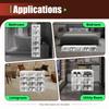 20-Pack Plastic Shoe Boxes Stackable, Clear Foldable Shoe Storage Bins with Lids for Closet Organization, White
