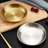 Thickened Tableware Pickle Dish Stainless Steel Sauce Dish Snack Pan  Kitchen Tools