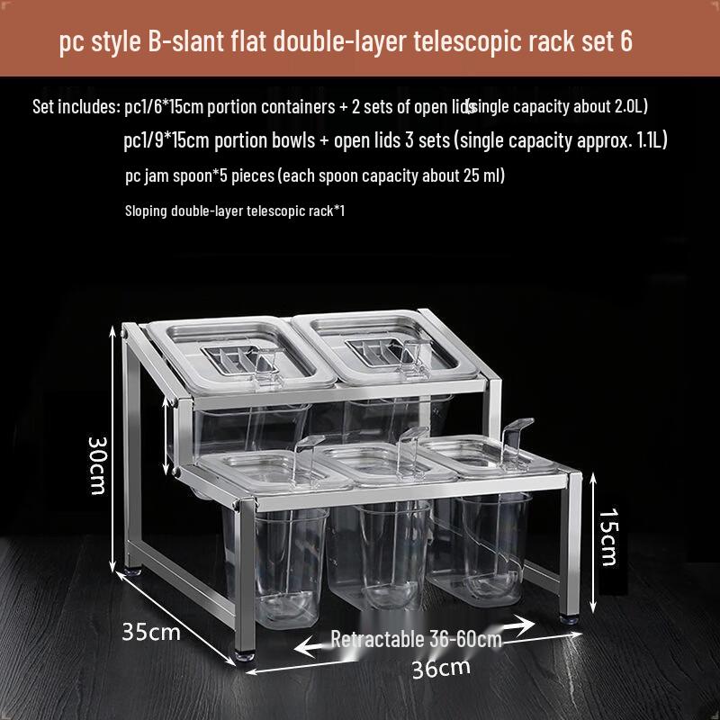 Handun Acrylic 5-Section Serving Dish