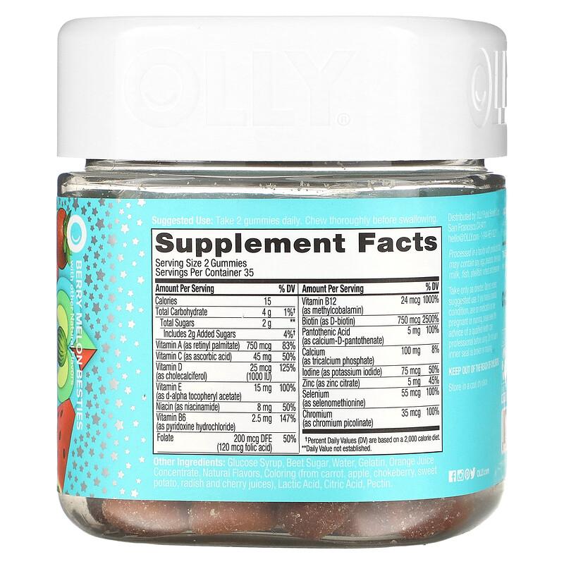 Teen Girl Multi Gummies, Berry Melon Besties, 70 Gummies