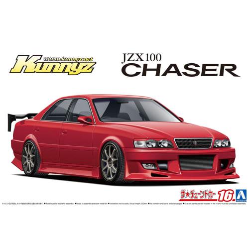Aoshima Bunka Kyozai 1/24 Scale The Tuned Car Series No. 16 Toyota Kunny'z JZX100 Chaser Tourer V 1998 Plastic Model