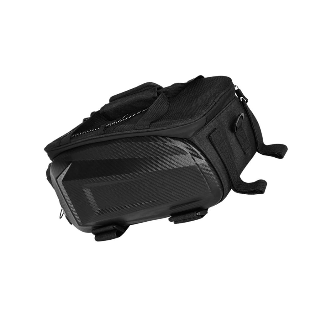 Bike Rack Bag Large Capacity Bike Seat Bag Expandable Multi Layer Design Easy Access Practical Storage Cycling Gear