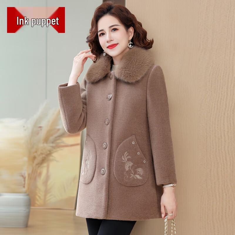 

Mo Ou Mama Elegant Winter Padded Coat for Senior Women 3XL