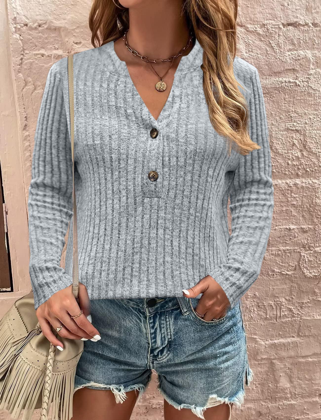 

Women s Loose-fitting Casual Ribbed Brushed Fabric Long-sleeved Shirt With Buttons. XL білий