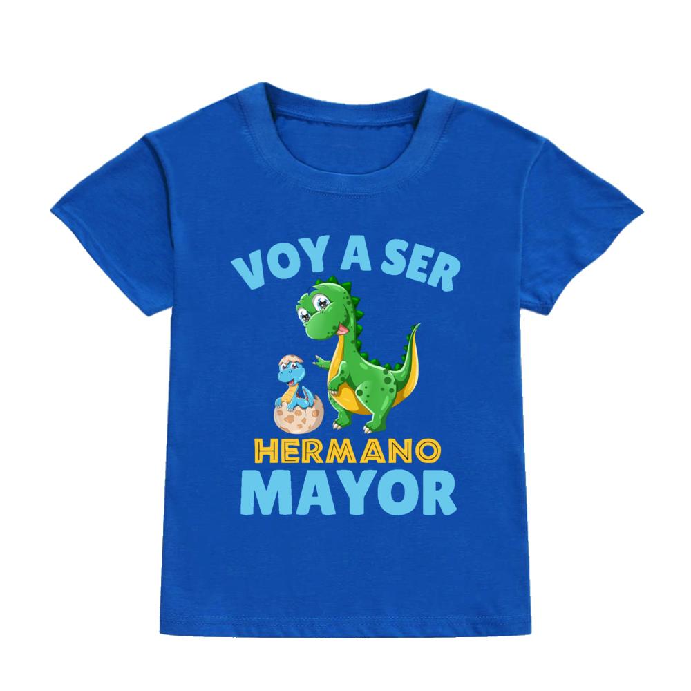 Ich werde ein Bruder Spanischer Druck Kinderhemd T-Shirt Jungen Kurzarm T-Shirt Kind Sommerkleidung Oberteile