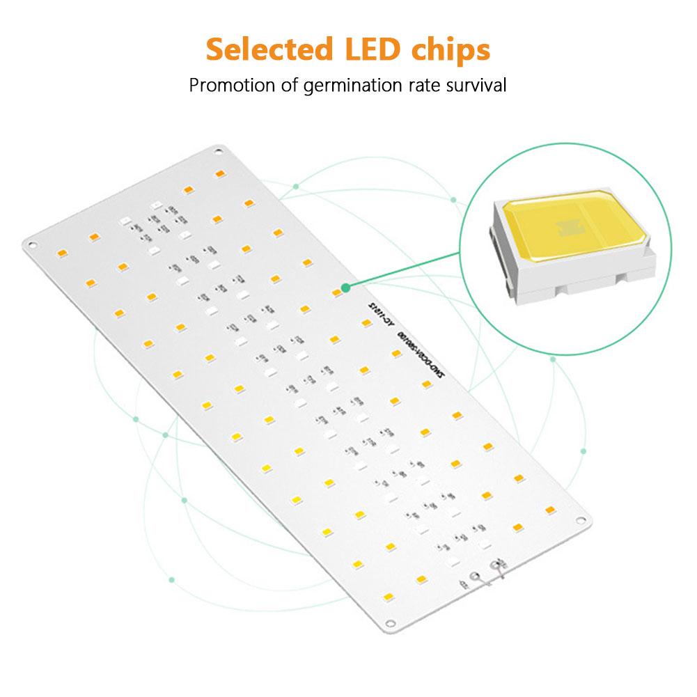 1-4Heads Full Spectrum Grow Lights USB Under Cabinet Grow Lamp with Timer Plant Grow LED Light Dimmable for Indoor Plants